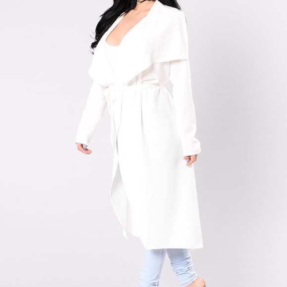 NWT - Stylish Business Casual Coat w/ tie - Picture 3 of 4